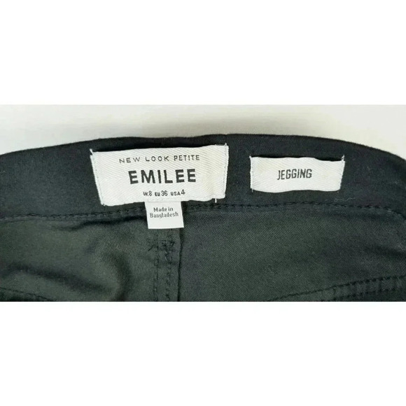 New Look Petite Emilee 27X26 Black Pull Up Jegging Denim Jeans Size 4 - Picture 4 of 12